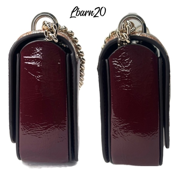 Kate Spade Nicola Leather Crossbody Leopard Shoulder Bag Metallic Copper Cheetah - Picture 10 of 16